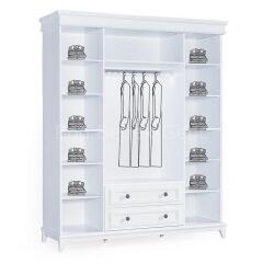 Lorena MDF Lake 4 Kapılı Dolap