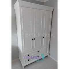 Lorena MDF Lake 3 Kapılı Dolap Ahşap