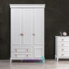 Lorena MDF Lake 3 Kapılı Dolap Ahşap