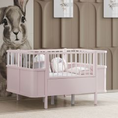 Venüs MDF Oval Büyüyen Beşik - Pembe