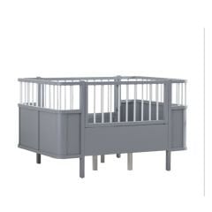 Venüs MDF Oval Büyüyen Beşik - Gri