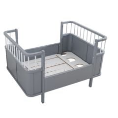 Venüs MDF Oval Büyüyen Beşik - Gri