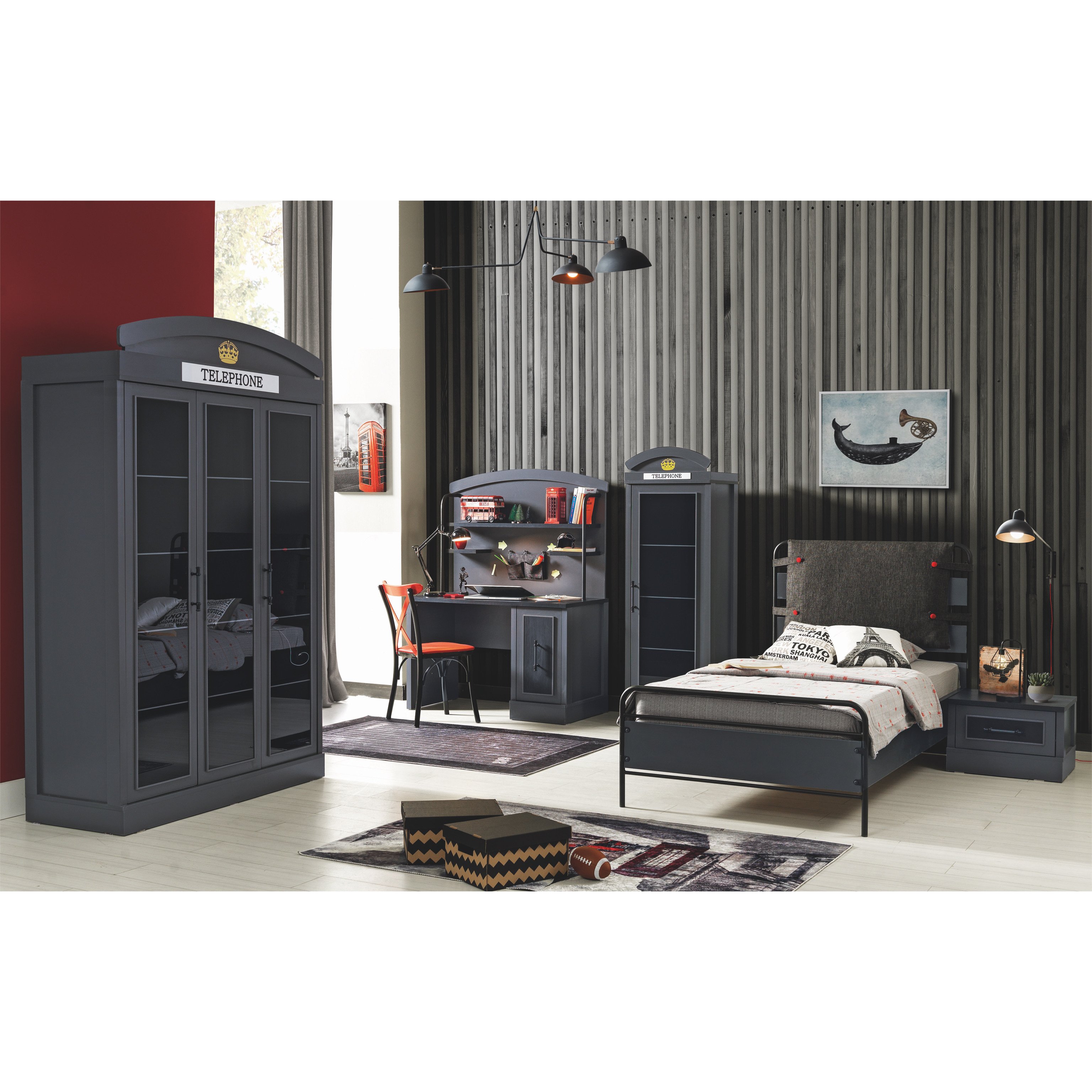 London Genç Odası Takımı Antrasit