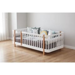 Cathy Oval Montessori Karyola Beyaz