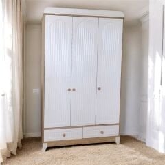 Pera 3 Kapılı Dolap, Meşe