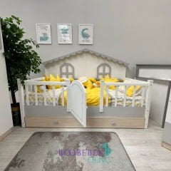 Nora Grey Aydınlatmalı Montessori Karyola