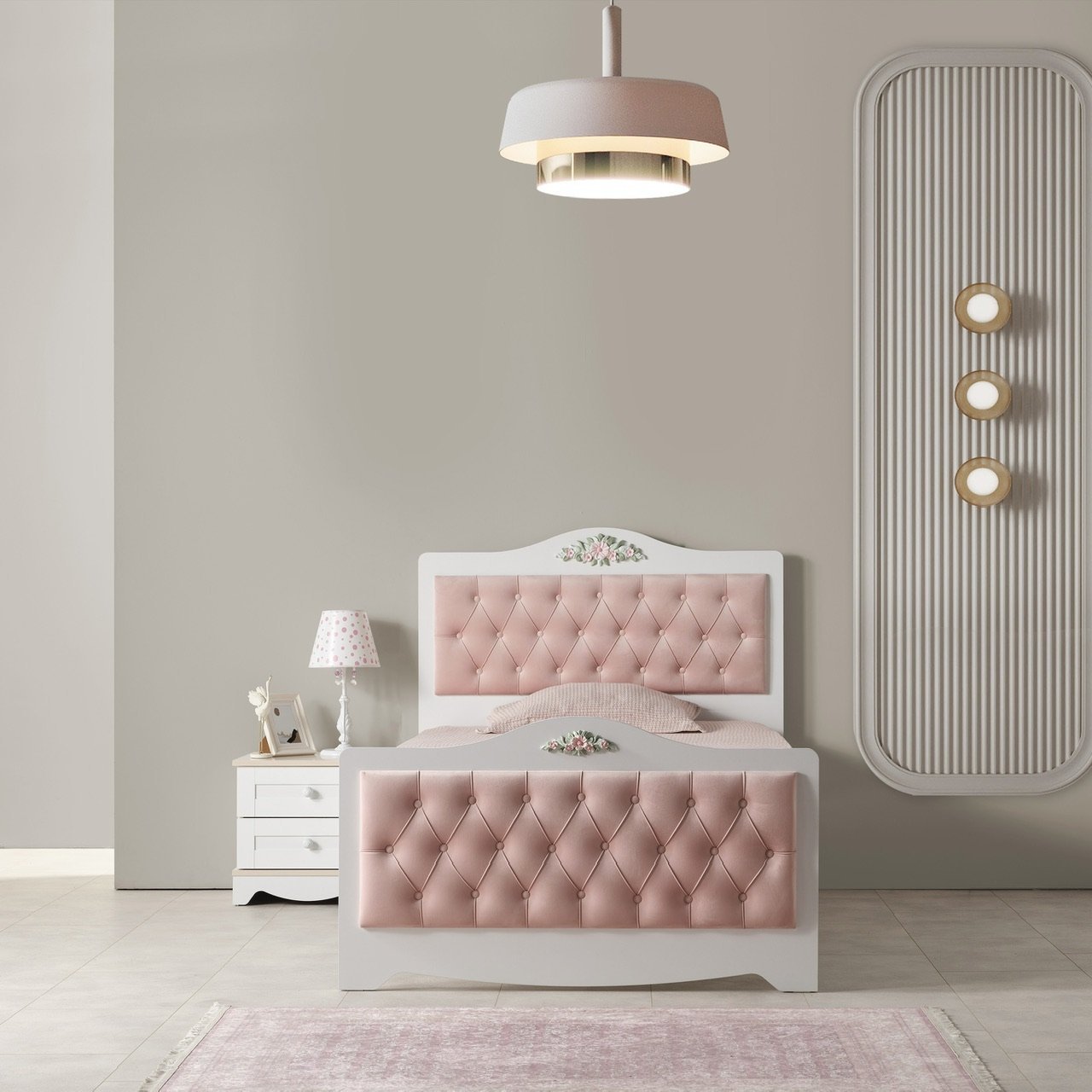 Sahra 100x200 Kapitoneli Karyola