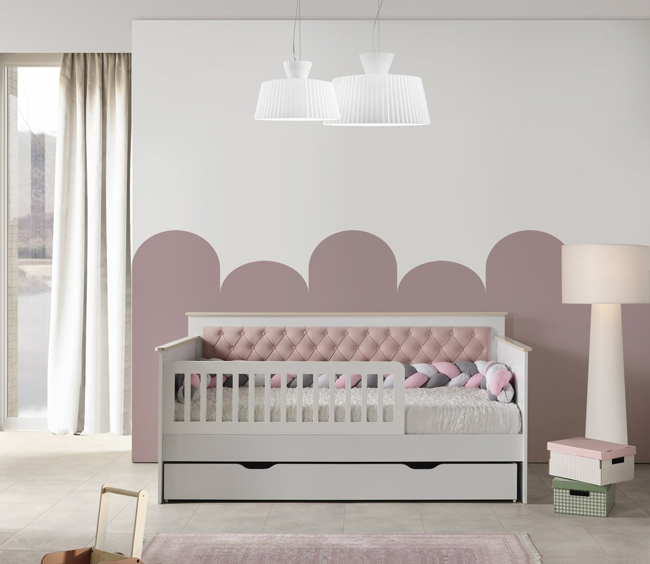 Sahra 100x200 Yavrulu Sedir Karyola