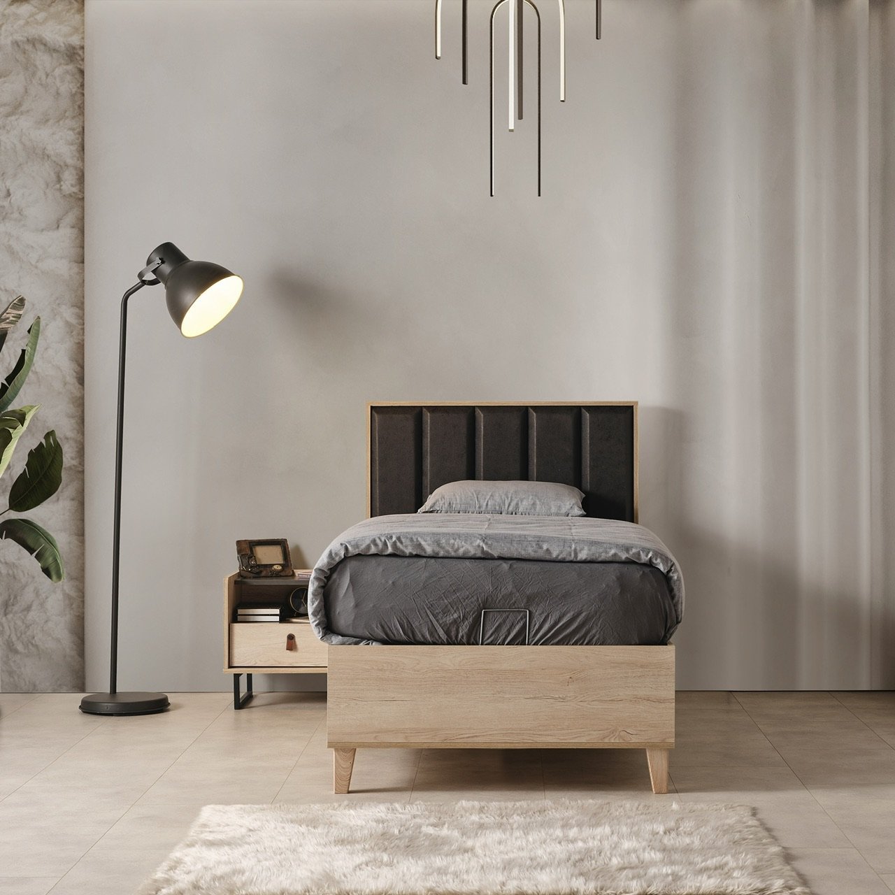 Neon 100x200 Bazalı Karyola