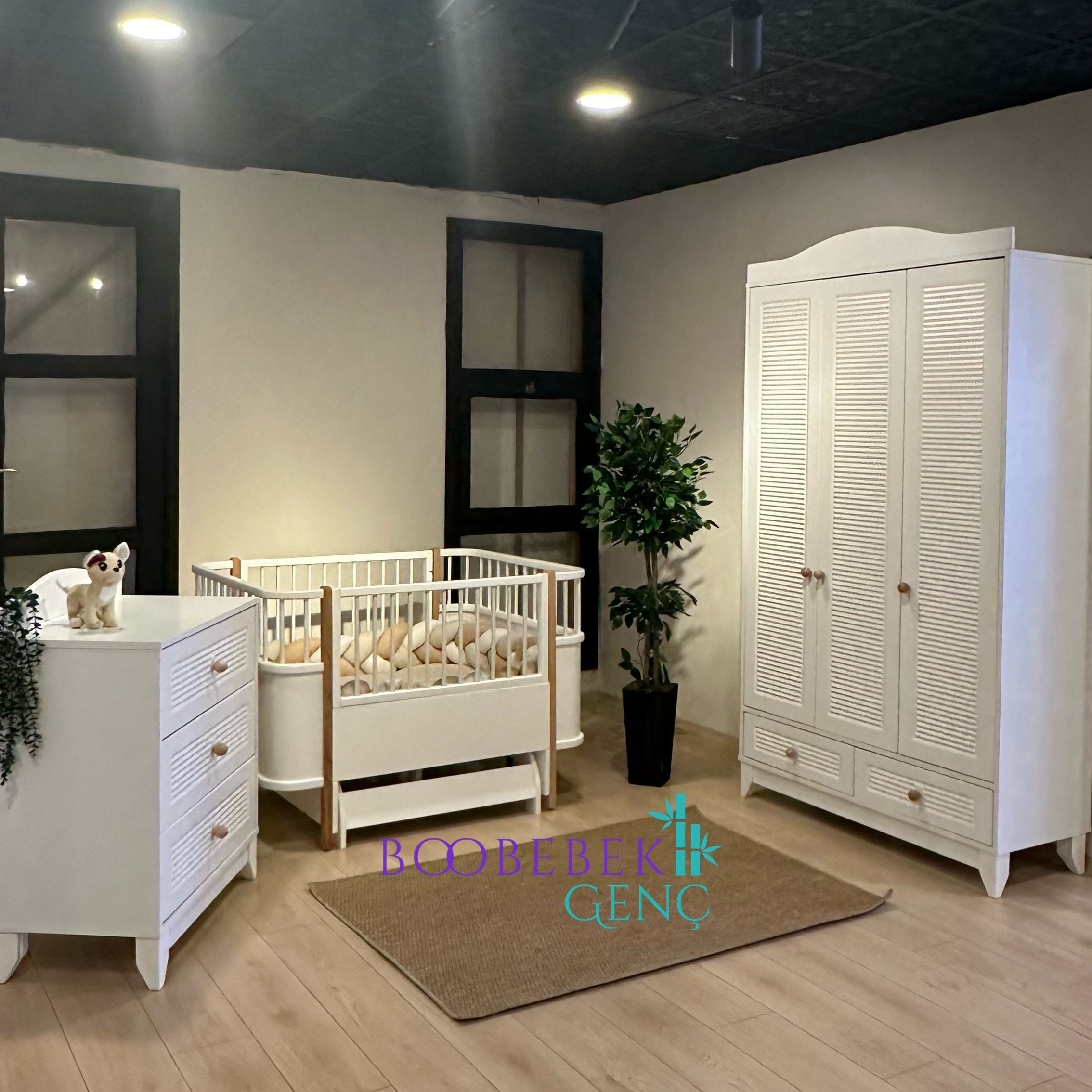 Bianco & Milano Meşe Bebek Odası, Yatak Dahil!