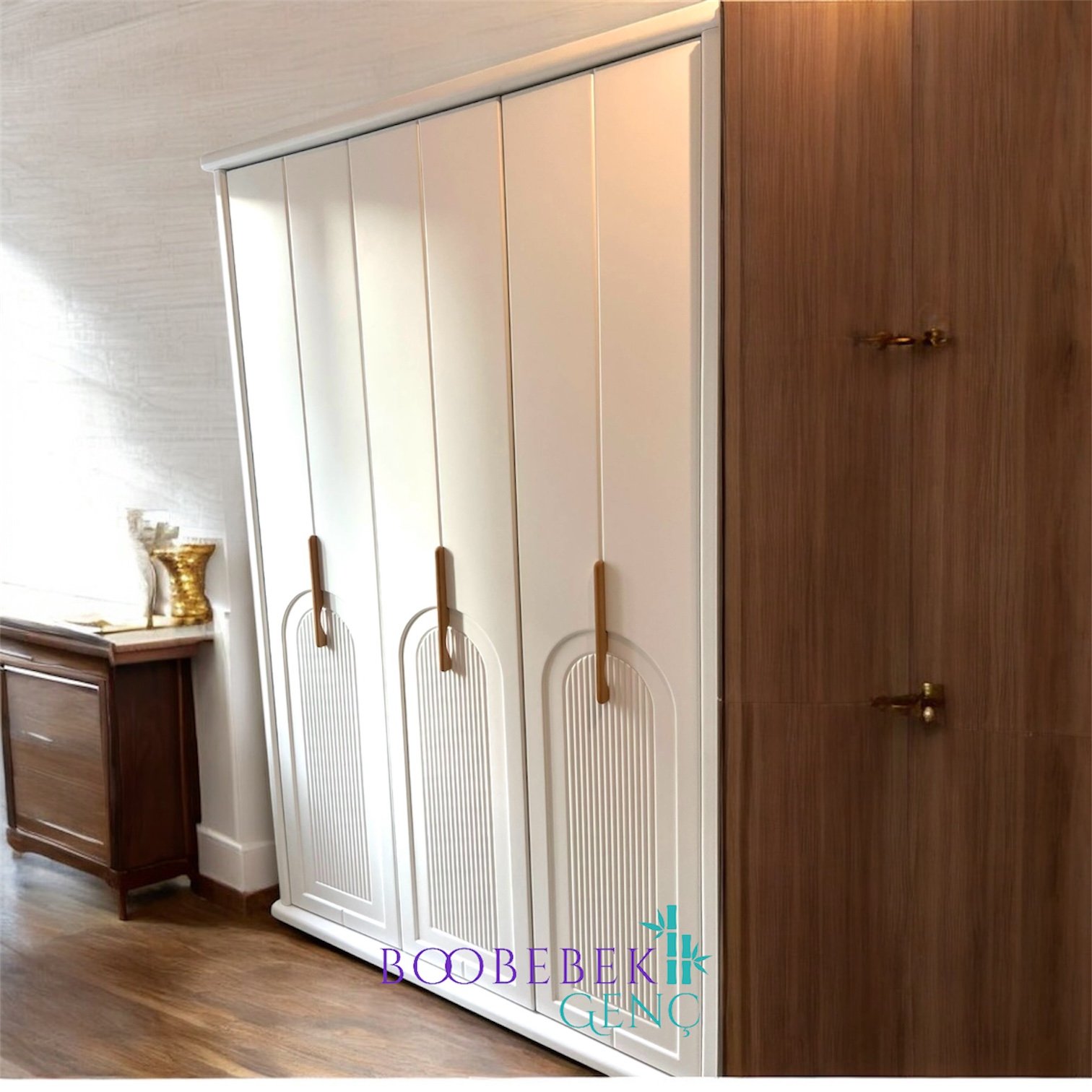 Milano MDF Lake 3 Kapılı Dolap