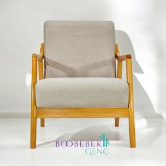 Noa El Yapımı Ahşap Berjer, Yeni Kahve