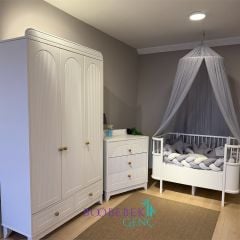 Aura & Milano Büyüyen Beşikli Bebek Odası, Yatak Dahil!