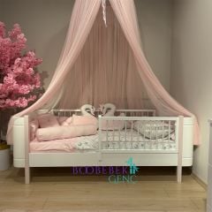 Roma Oval MDF Karyola, Pembe