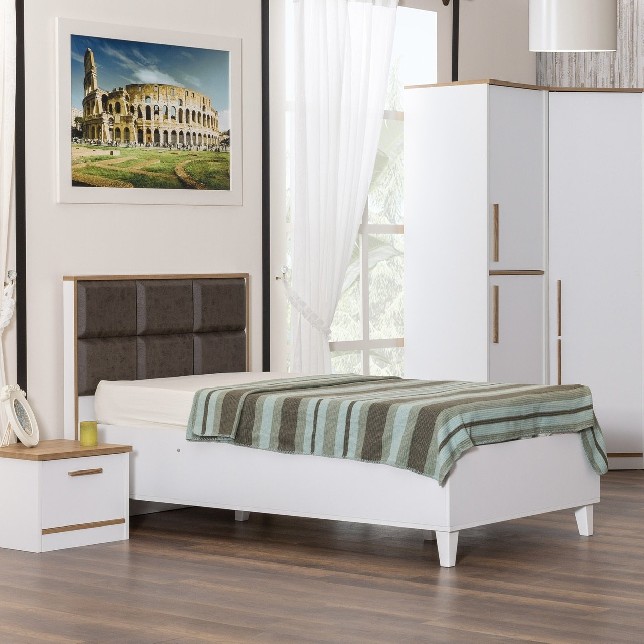 Plato 100x200 Bazalı Karyola