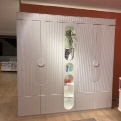 Myra 4 Kapılı Kitaplıklı Dolap