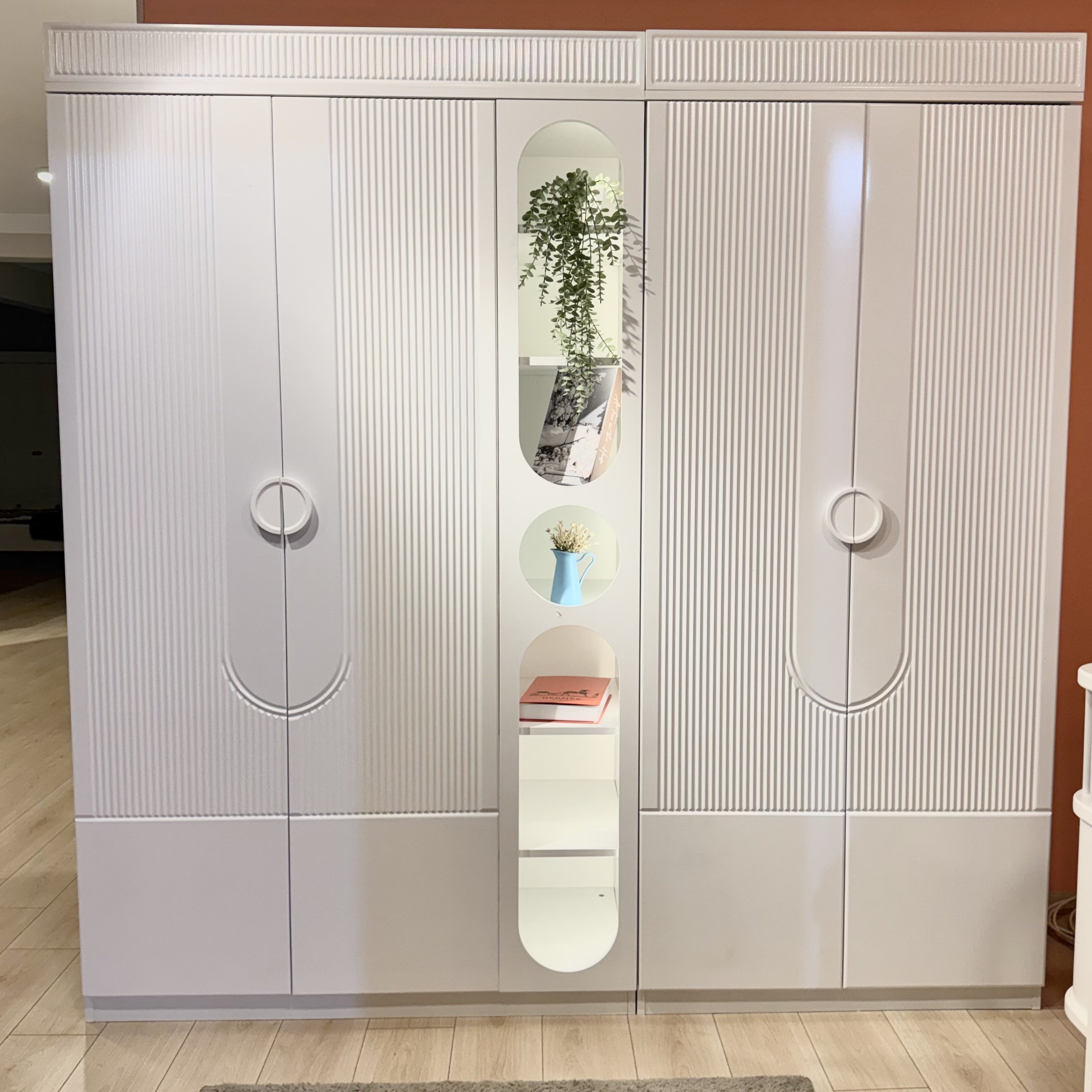 Myra 4 Kapılı Kitaplıklı Dolap