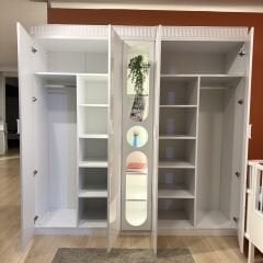 Myra 4 Kapılı Kitaplıklı Dolap