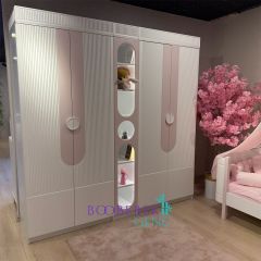 Myra & Roma Kitaplıklı Çocuk Odası, Pembe