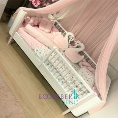 Myra & Roma 2KP Kitaplıklı Çocuk Odası, Pembe