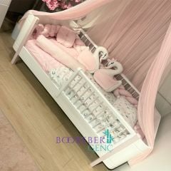 Myra & Roma 2KP Kitaplıklı Çocuk Odası, Pembe