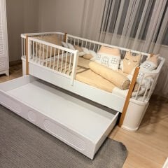 Soho Yavrulu Oval Karyola, Meşe