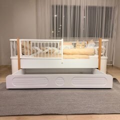 Soho Yavrulu Oval Karyola, Meşe