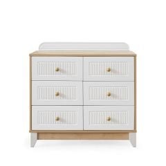 Aura 6 Çekmeceli Şifonyer Meşe