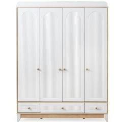 Aura 4 Kapılı Dolap Meşe