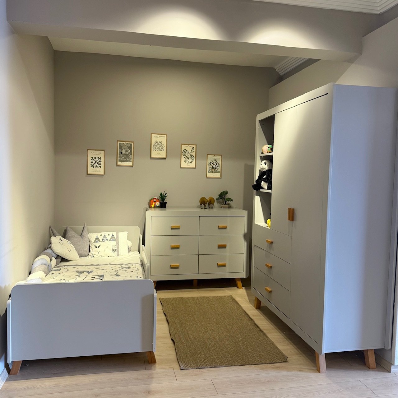 Gris Çocuk Odası Takımı