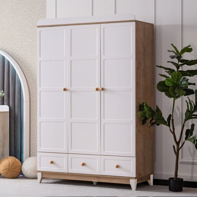 Trend 3 Kapılı Dolap, Meşe