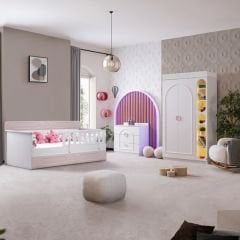 Verona Yavrulu Aydınlatmalı Çocuk Odası, Pembe