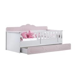 Flower Yavrulu Sedir Karyola, Pembe