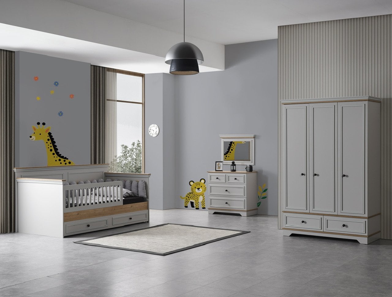 Country Grey Çocuk Odası Takımı