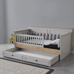 Country Grey Yavrulu Sedir Karyola