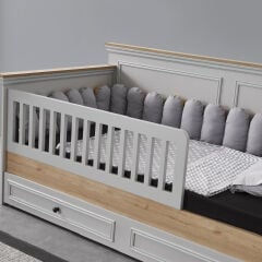 Country Grey Yavrulu Sedir Karyola