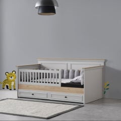 Country Grey Yavrulu Sedir Karyola