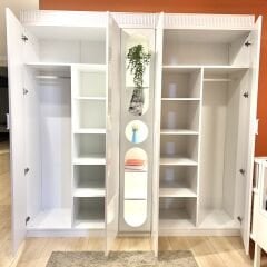 Myra & Aura 4 Kapılı Kitaplıklı Çocuk Odası