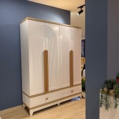 Caramel 4 Kapılı Dolap Meşe