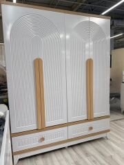 Caramel 4 Kapılı Dolap Meşe