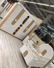 Myra 4 Kapılı Büyüyen Beşikli Bebek Odası, Meşe