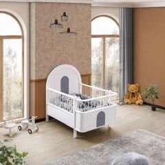 Myra MDF Büyüyen Karyola, Gri