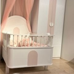 Myra 2 Kapılı Büyüyen Beşikli Bebek Odası, Pembe
