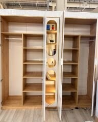 Myra 4 Kapılı Kitaplıklı Dolap, Meşe