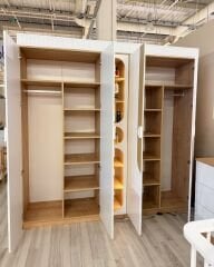 Myra 4 Kapılı Kitaplıklı Dolap, Meşe