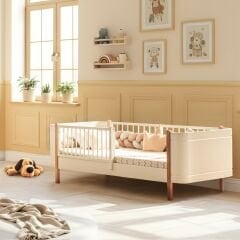 Roma Oval MDF Karyola, Krem