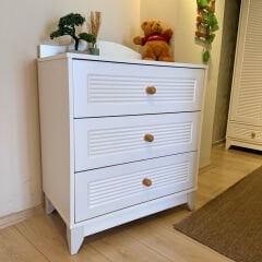 Bianco & Pota Büyüyen Beşikli Bebek Odası, Yatak Dahil