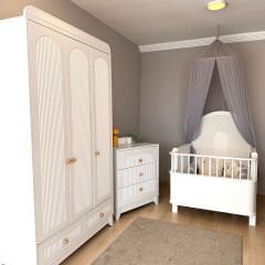 Aura & Myra Büyüyen Beşikli Bebek Odası, Yatak Dahil