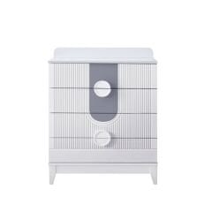 Myra 4 Kapılı Kitaplıklı Bebek Odası, Gri