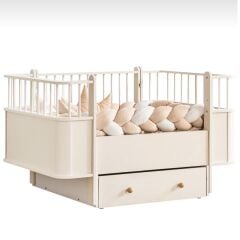 Zen MDF Sallanır Çekmeceli Büyüyen Beşik - Krem